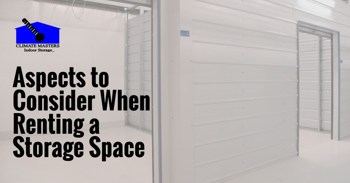 Aspects to Consider When Renting a Storage Space Daniel Island SC
