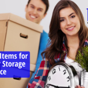 Preparing Items for an Indoor Storage Space