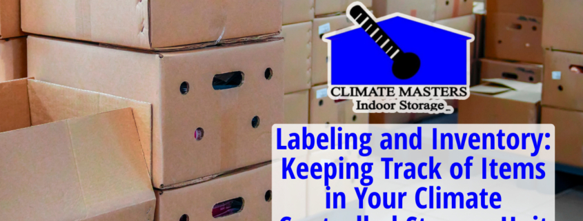 Labeling and Inventory