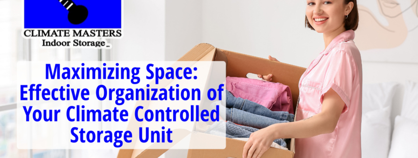 Effective Organization of Your Climate Controlled Storage Unit