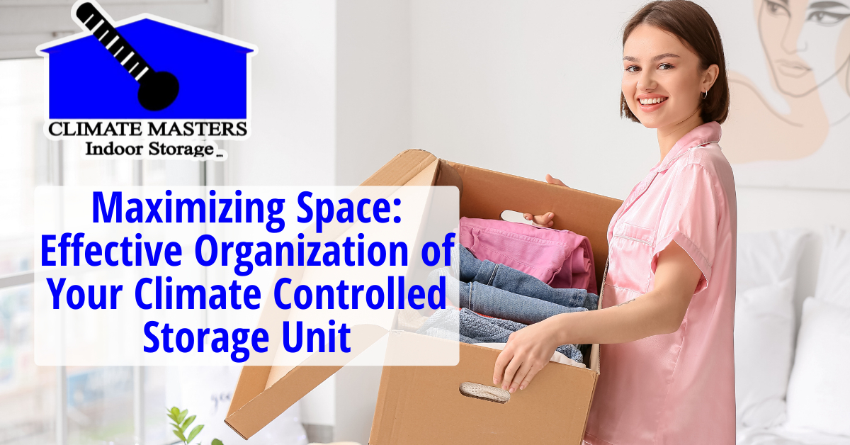 Effective Organization of Your Climate Controlled Storage Unit