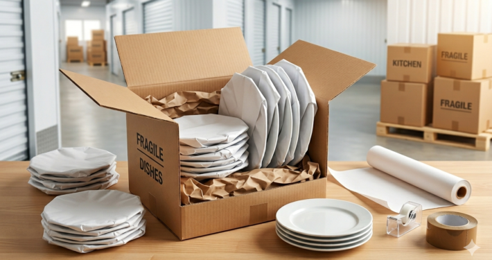 How to pack dishes
